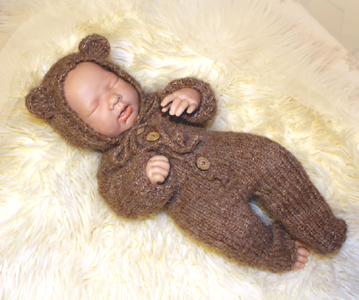 Kuschel Overall mit Teddyohren