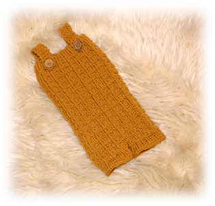 Muster Overall ocker